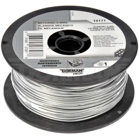 Motormite Mechanics Wire 16 Gauge 2 Pound Spool, 10171 10171